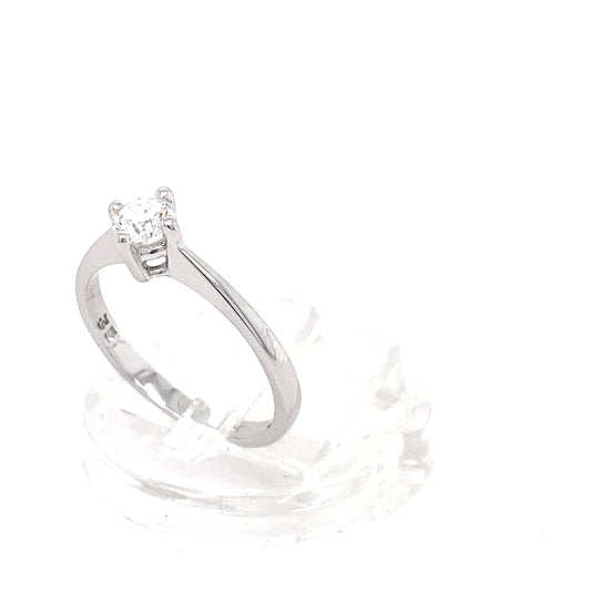 Platinum 0.33ct Diamond Ring