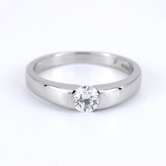 Platinum 950 0.50ct Diamond Ring