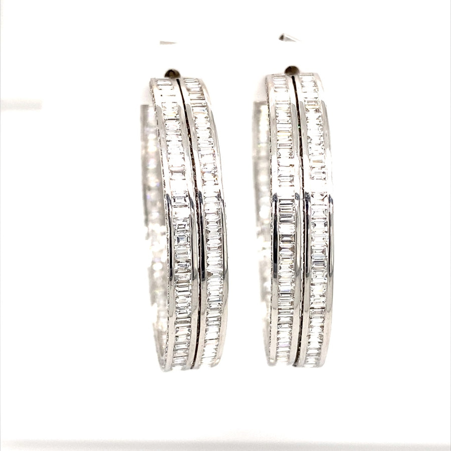 18K White Gold 18ct Diamond Earrings – Pre-Loved