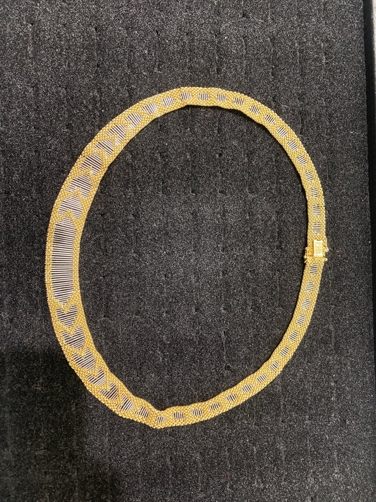 Platinum & 18K Yellow Gold Necklace