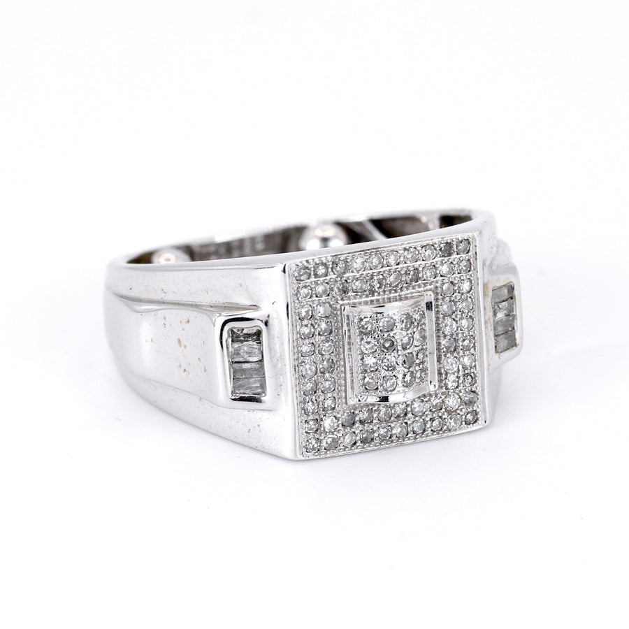 9K White Gold 0.35ct Diamond Ring – Pre-Loved