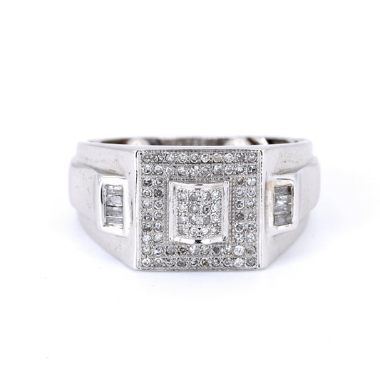 9K White Gold 0.35ct Diamond Ring