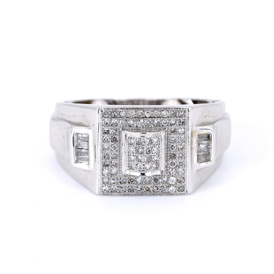 9K White Gold 0.35ct Diamond Ring