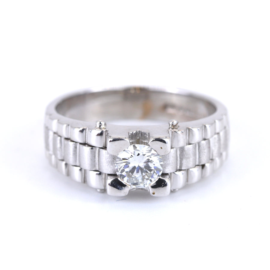 18K White Gold Diamond Ring